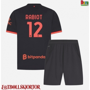 AC Milan Adrien Rabiot #12 Tredje Kläder Barn 2026-27 Kortärmad (+ Korta byxor)